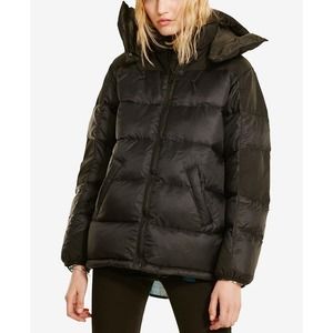 Denim & Supply Ralph Lauren Hooded Down Jacket Puffer Coat Black L Nwt $225